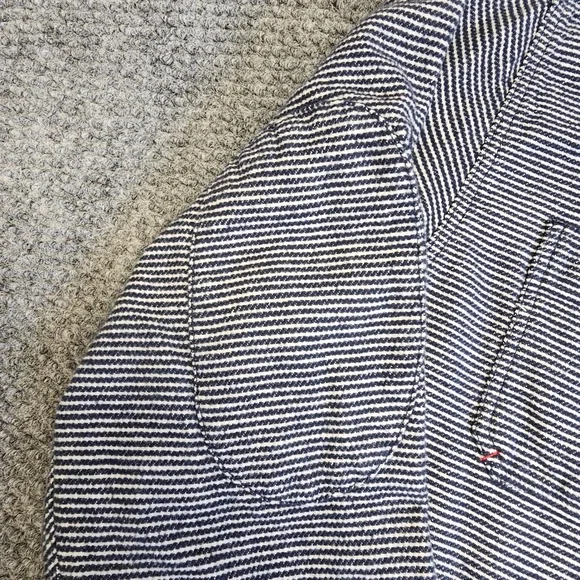 Dickies Mens Long Sleeve Button Up Shirt Blue White Stripe Workwear Size 3XL - Picture 5 of 8